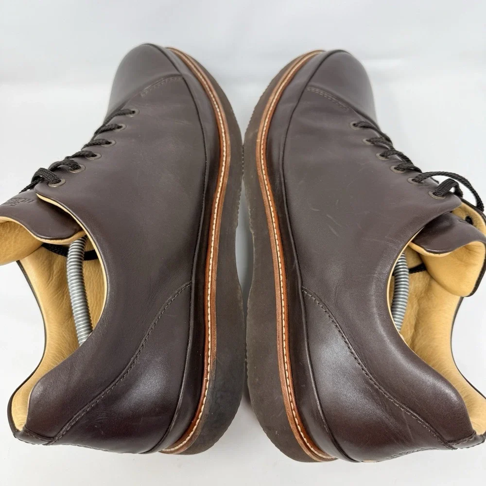 Samuel Hubbard DressFast Dress Sneakers Mens 14 M Brown Leather Cap Toe Vibram